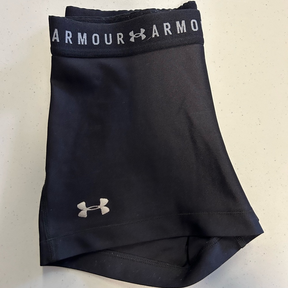 UNDER ARMOUR Black Compression Spandex Size M